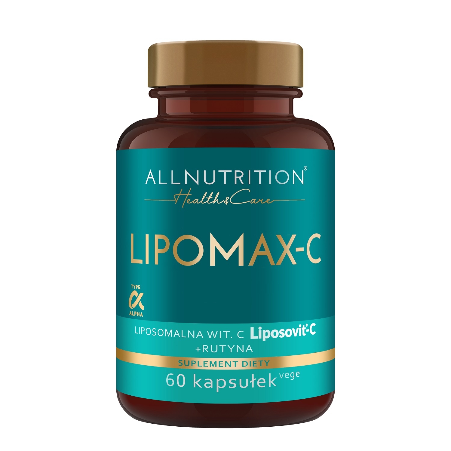 Allnutrition Health & Care Lipomax-C,  Liposomalna wit. C + rutyna, kapsułki