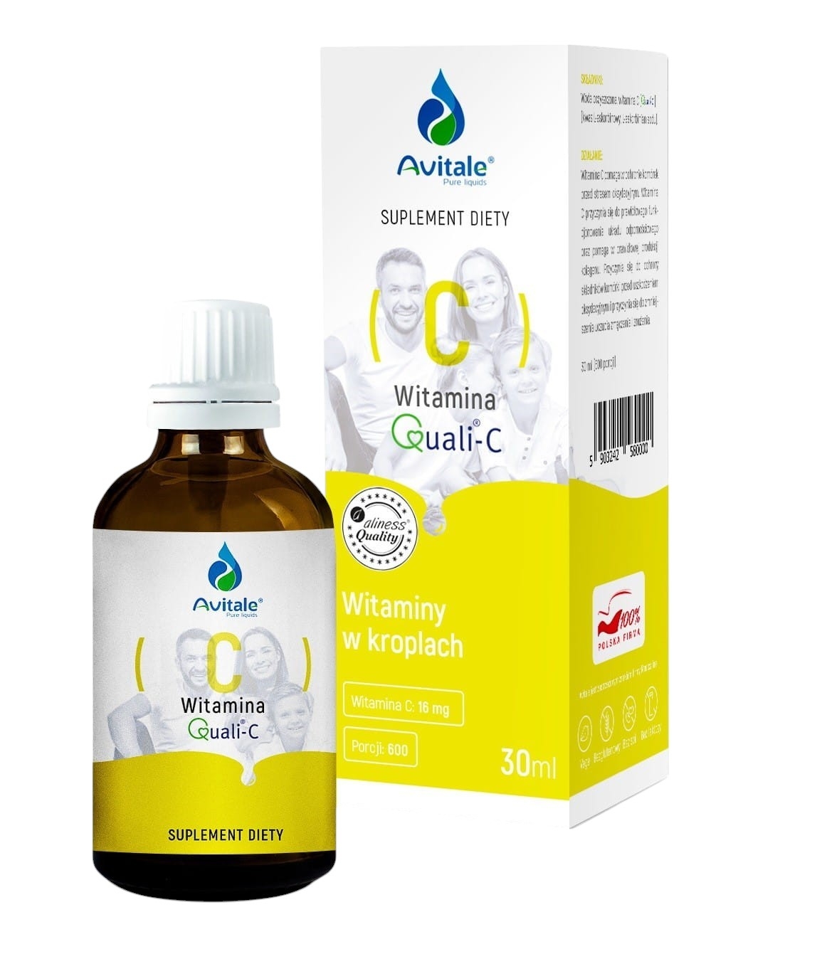 Avitale Witamina C Quali-C 16 mg Krople
