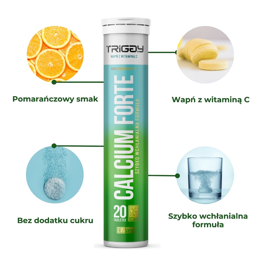 Triggy Tabletki musujące Calcium Forte 