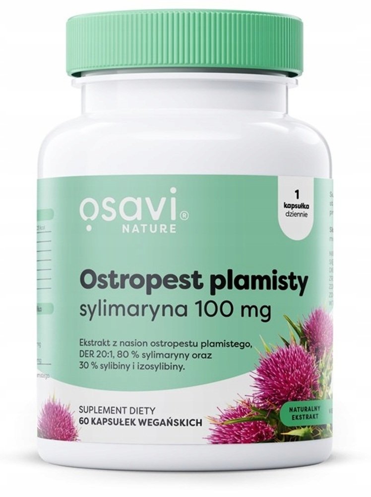 Osavi Ostropest Plamisty Sylimaryna 100 mg, kapsułki twarde 60 szt.