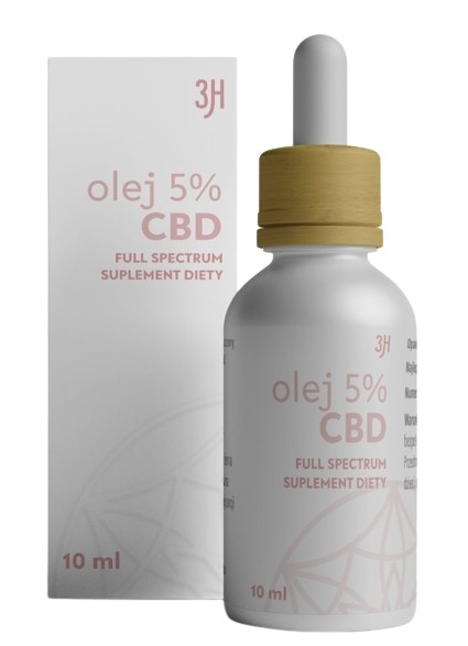 3H CBD Olej 5% 10 ml