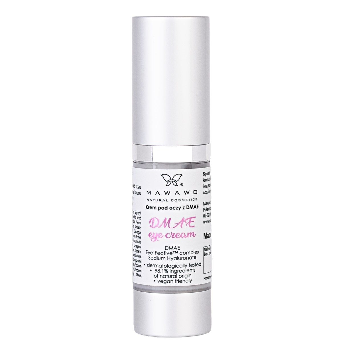 Крем для кожи вокруг глаз Mawawo DMAE Eye Cream подтягивающий, с DMAE, 15 мл