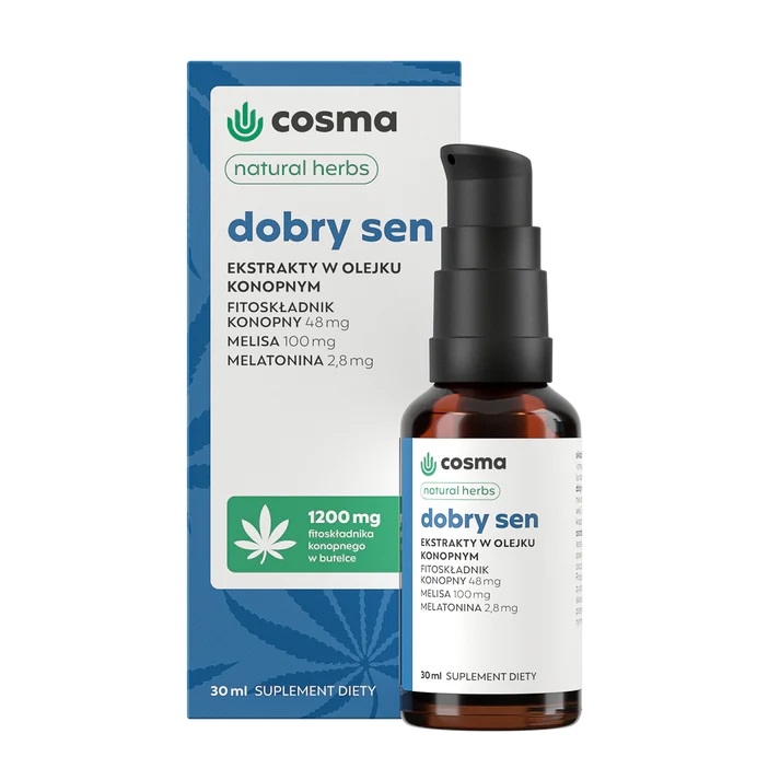 Cosma Cannabis Dobry Sen Natural Herbs, Olejek, 30 ml
