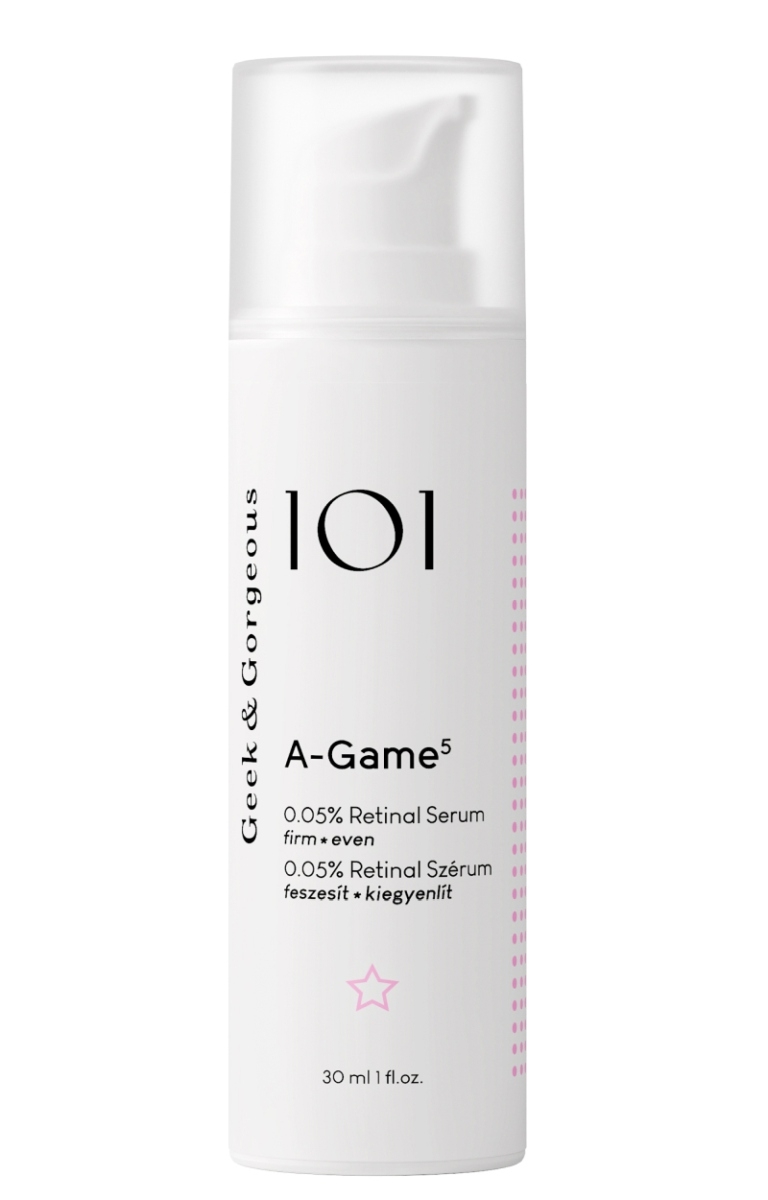 Geek & Gorgeous A-Game 5 przeciwzmarszczkowe serum z Retinalem 0,05%