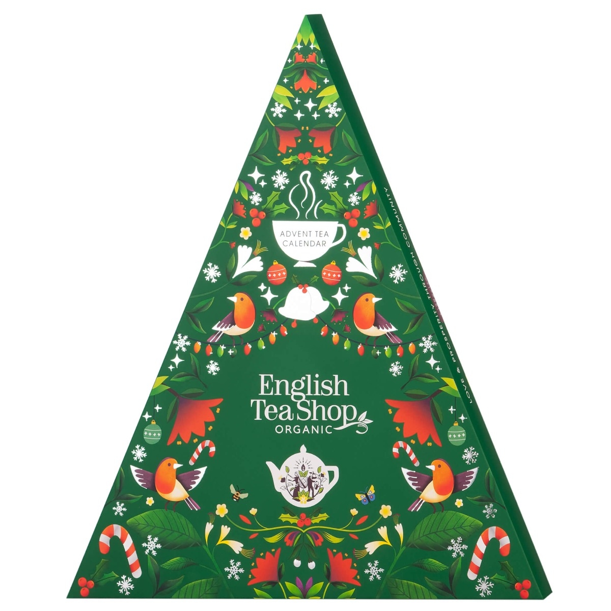 Адвент-календарь English Tea Shop Triangular Green, органический чай 13 вкусов