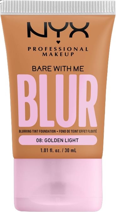 Тональная основа NYX Professional Makeup Bare With Me Blur лёгкая, для ровного тона, оттенок Golden Light