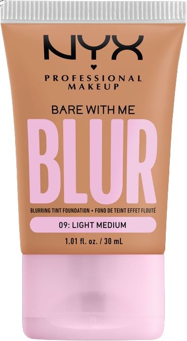 Тональная основа NYX Professional Makeup Bare With Me Blur лёгкая, для ровного тона, оттенок Light Medium