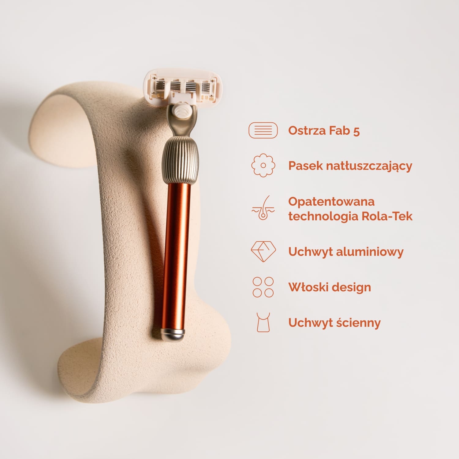 Fler The Razor Starter Set Sicily - (razor + holder + 2 blades)