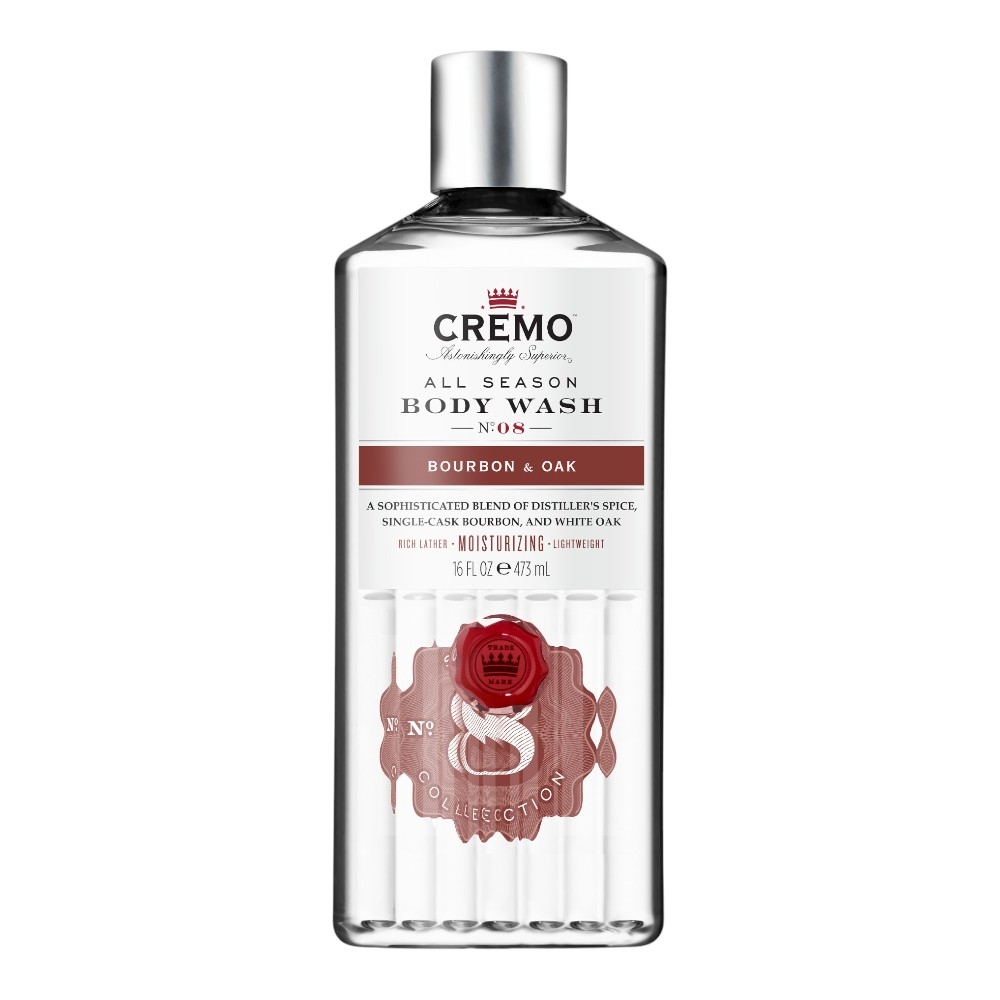 Гель для душа Cremo Bourbon & Oak, увлажняющий, для мужчин