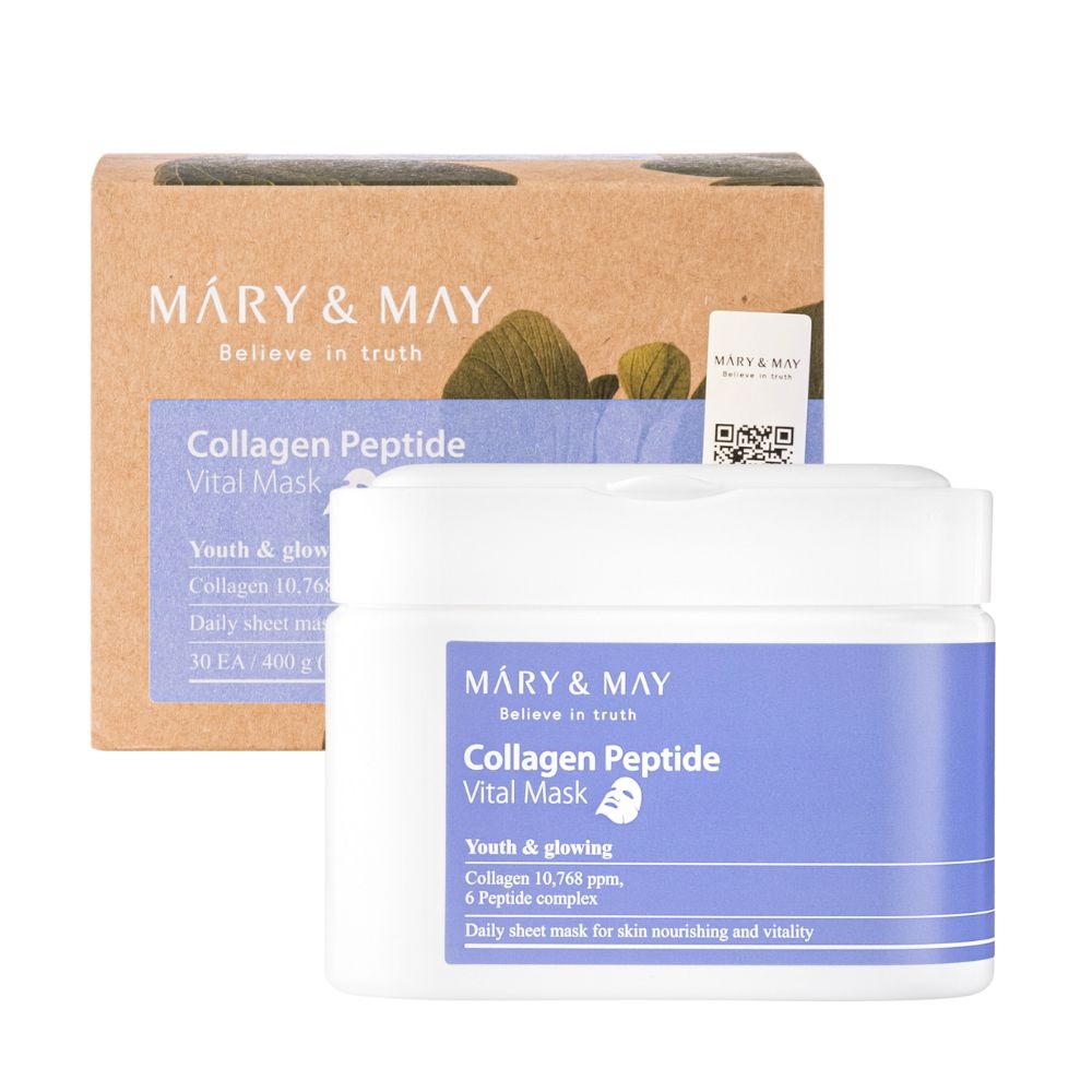 Mary & May Collagen Peptide Vital Zestaw maseczek w płachcie