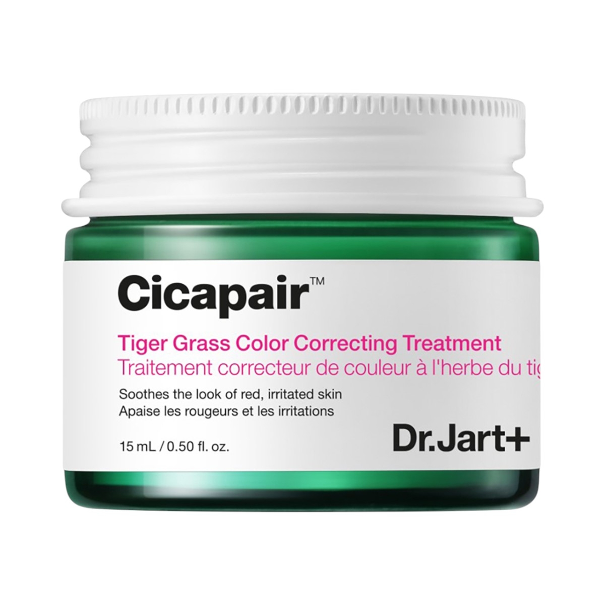 Крем для лица Dr. Jart+ Cicapair Tiger Grass Color Correcting Treatment выравнивающий тон кожи, 15 мл
