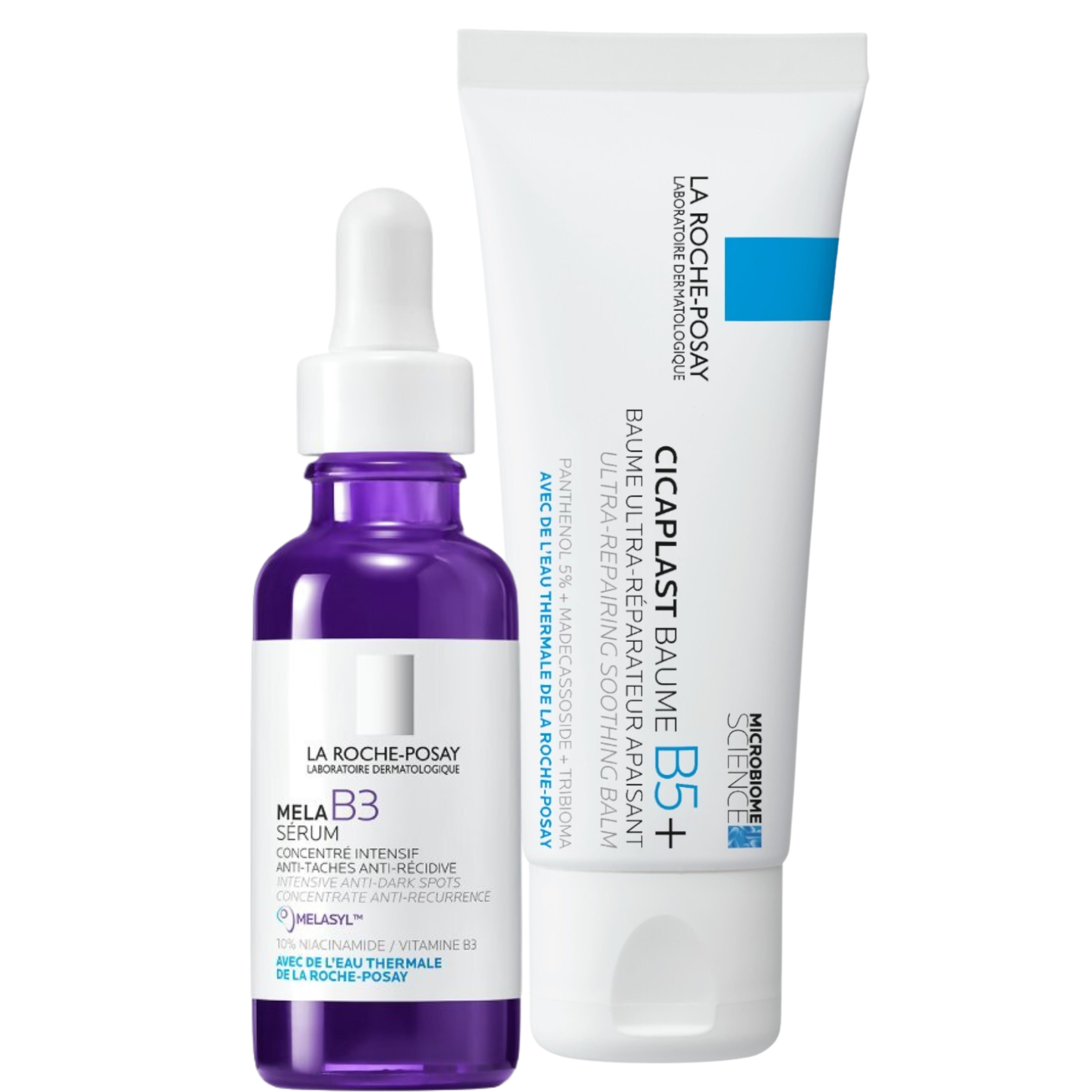 La Roche-Posay Zestaw: Cicaplast Balsam B5+ 40ml + Mela B3 Serum 30ml