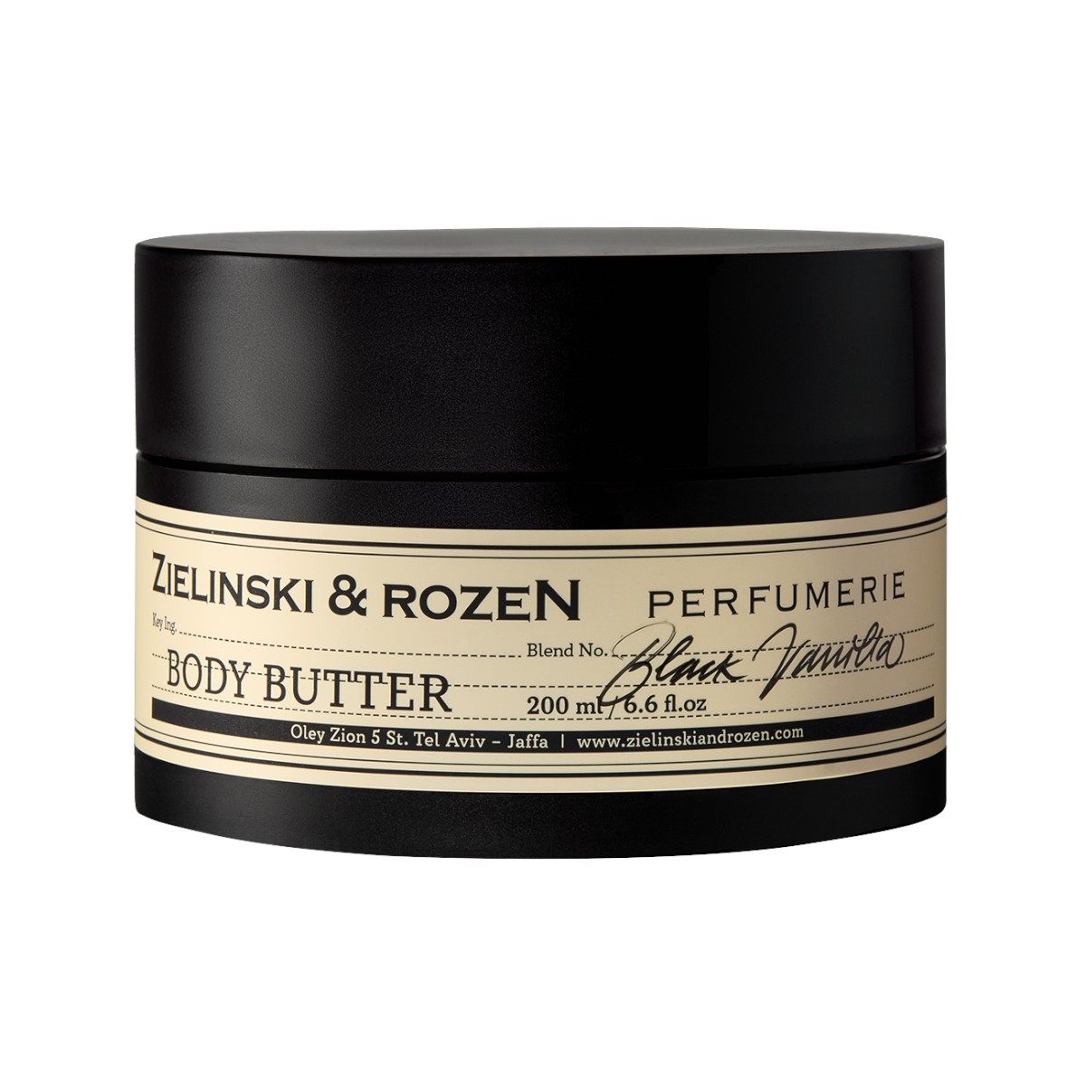 Баттер для тела Zielinski & Rozen Black Vanilla, питательный, с маслом ши, 200 мл