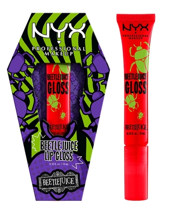 Блеск для губ NYX Professional Makeup Beetlejuice с зеркальным блеском