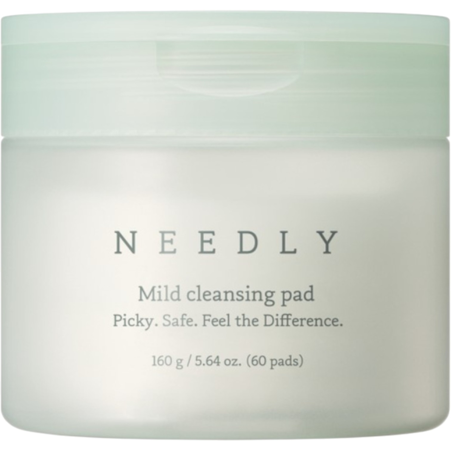 Needly Mild Cleansing Pad, Delikatne płatki oczyszczające do twarzy, 60szt