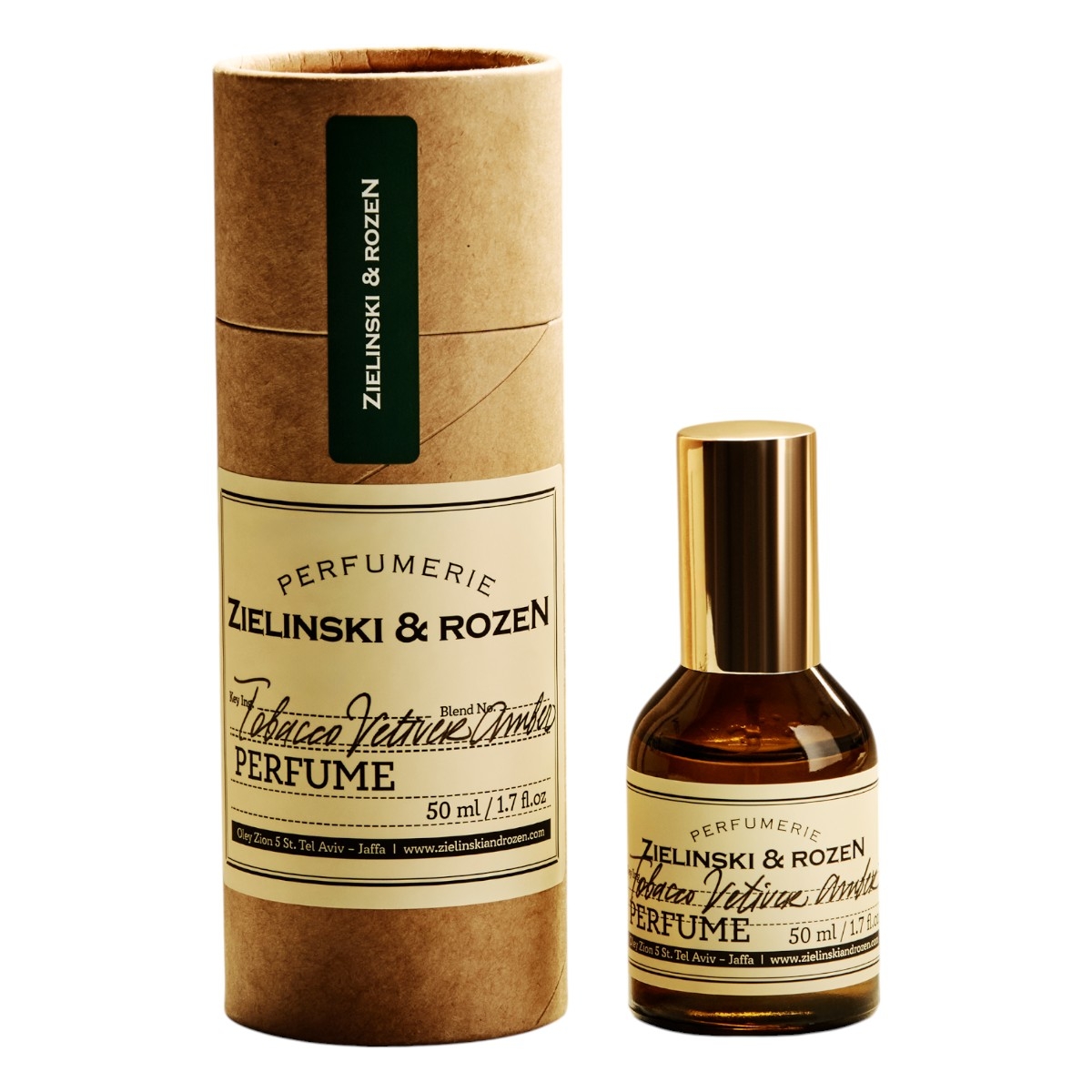 Zielinski & Rozen Perfume Tobacco, Vetiver, Amber Perfumy uniseks, 50 ml