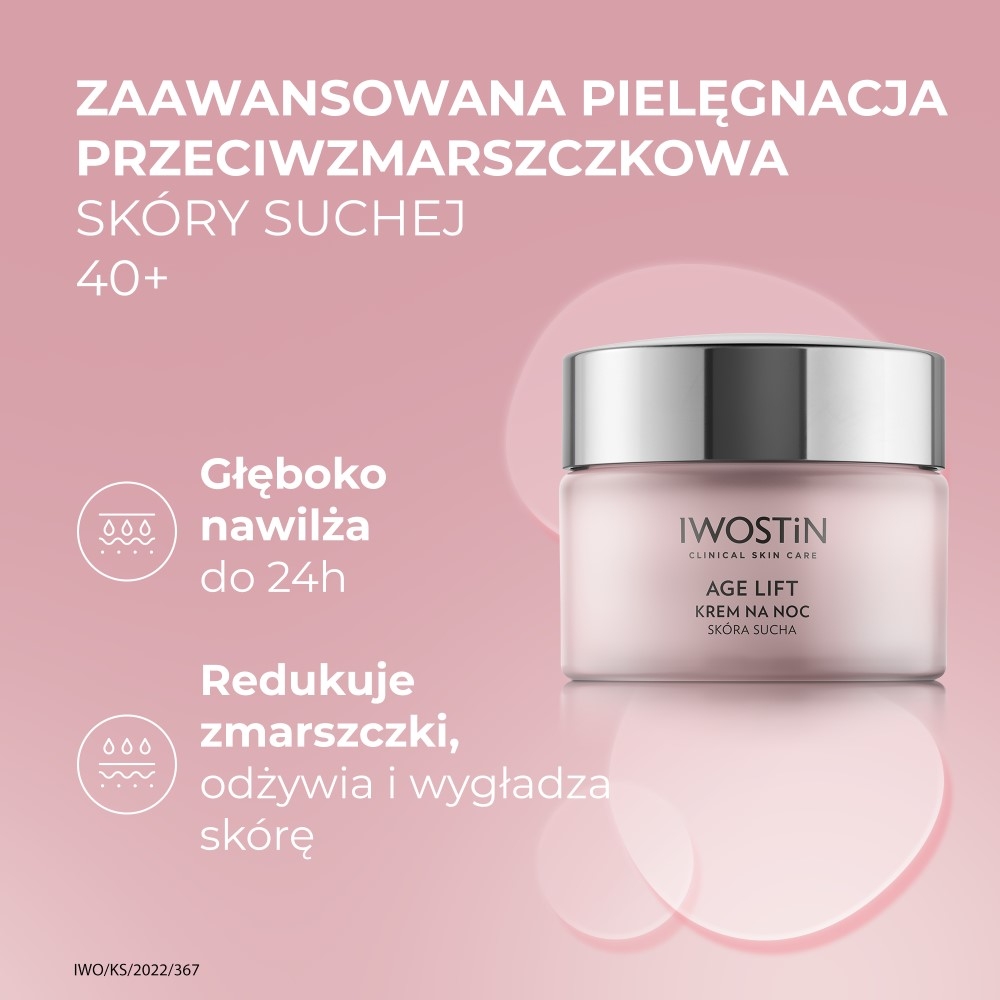 Iwostin Age Lift Krem na noc Skóra Sucha
