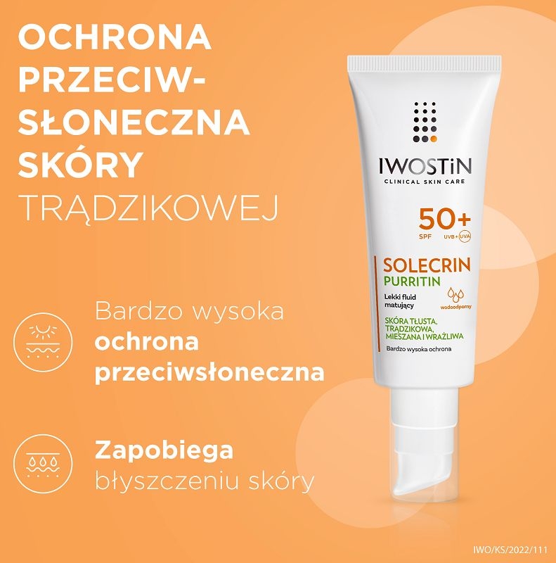 Iwostin Solecrin Purritin Fluid ochronny SPF 50+ 