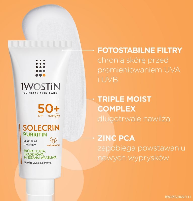 Iwostin Solecrin Purritin Fluid ochronny SPF 50+ 