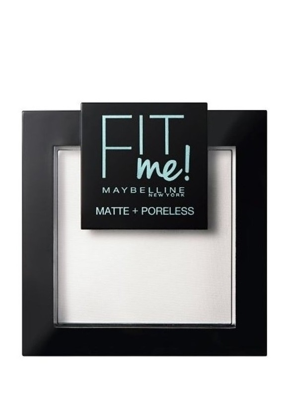 Maybelline Fit Me Matt & Poreless Puder do twarzy, 090 Translucent