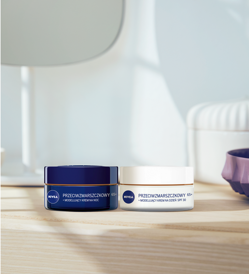 Nivea Przeciwzmarszczkowy + modelujący Krem na noc 65+ 