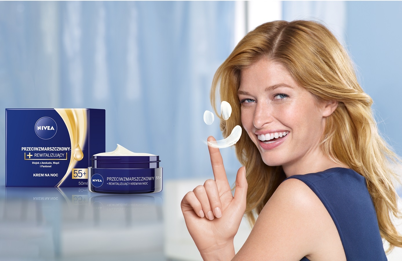 Nivea Przeciwzmarszczkowy + rewitalizujący Krem na noc 55+ 