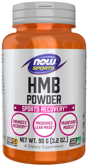 HMB в порошке NOW Foods HMB Powder, гидроксиметилбутират, без глютена, 90 г
