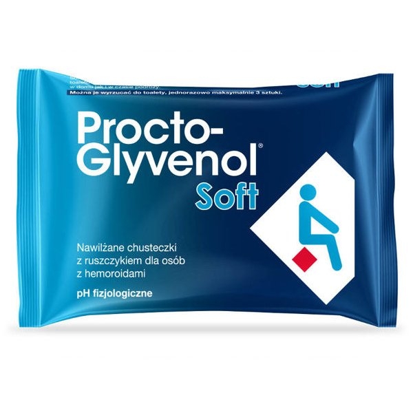 Procto-Glyvenol Soft, Chusteczki nawilżane dla osób z hemoroidami