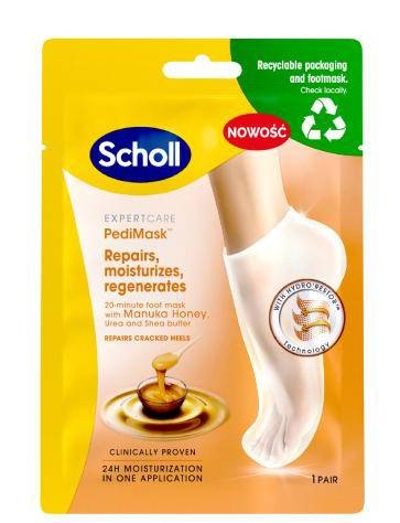 Scholl Expert Care PediMask Maska do Stóp z Miodem Manuka 1 sztuka