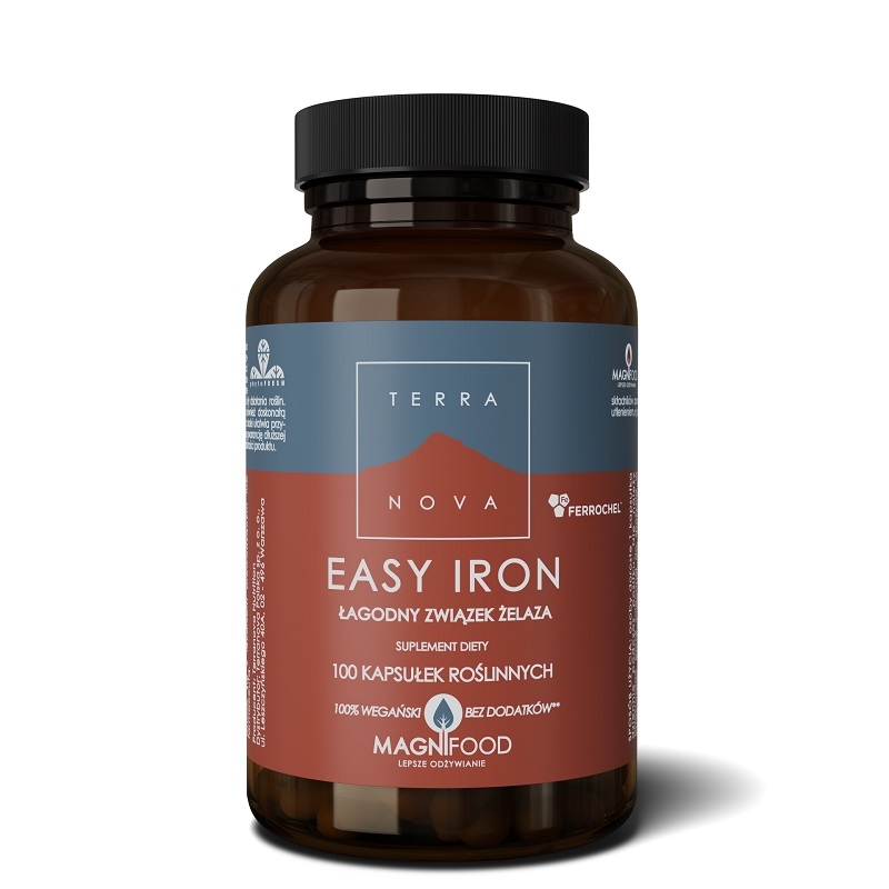 Железо Terranova Easy Iron 20 мг, диглицинат, 100 капсул