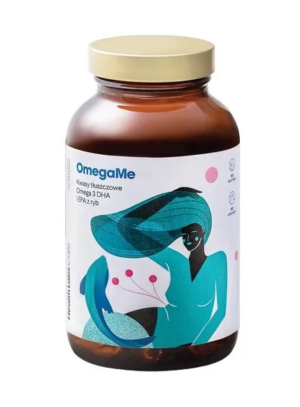 Health Labs Care OmegaMe - Omega-3 EPA i DHA z Ryb, 60 Kapsułek