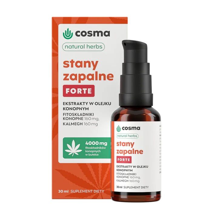 Cosma Cannabis Stany Zapalne Forte Natural Herbs Olejek