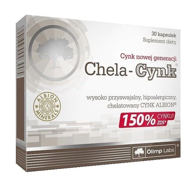 Olimp Chela-Cynk 30 kapsułek – Wsparcie Odporności i Płodności