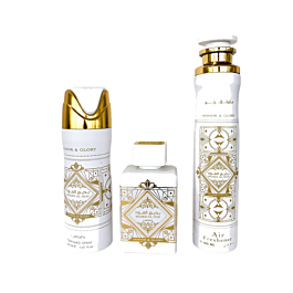 lattafa honor & glory woda perfumowana 100 ml   zestaw  