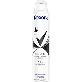 rexona invisible on black + white clothes