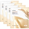 Anua Rice 70 Glow Collagen Mask, Ujędrniające maski hydrożelowe z kolagenem i wodą ryżową, 4x38g