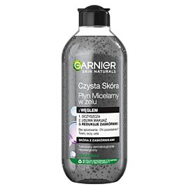 Garnier Skin Naturals Czysta Skóra Oczyszczający płyn micelarny w Żelu z Węglem i Kwasem Salicylowym