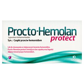 Procto-Hemolan Protect, Czopki doodbytnicze