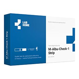 LabHome M-Albu-Check-1 Strip, Szybki test do wykrywania albuminy w moczu