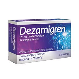 Dezamigren 12,5 mg , Tabletki powlekane, 6 szt.