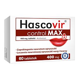 Hascovir control MAX 400 mg, 60 tabl.