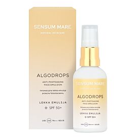 Sensum Mare Algodrops Lekka emulsja Ochronna przeciw Fotostarzeniu SPF 50 Uvb Uva Pa++++ Hev/Ir