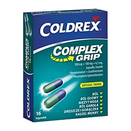 Coldrex Complex Grip 500 mg + 100 mg + 6,1 mg Kapsułki