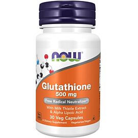 Now Foods Glutathione 500 mg, 30 szt