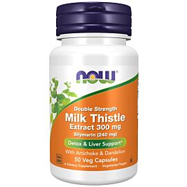 Now Foods Milk Thistle Extract (Silymarin) 300 mg Kapsułki, 50 sztuk