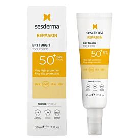 Sesderma Repaskin Dry Touch, Krem przeciwsłoneczny do twarzy SPF50
