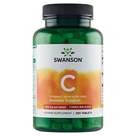 Swanson  Witamina C 500 Z RH przed. dział., tabletki 250 szt.
