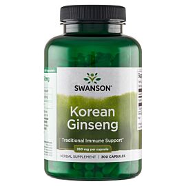 Swanson Ginseng Żeń- szeń 250 mg, kapsułki, 300 szt.