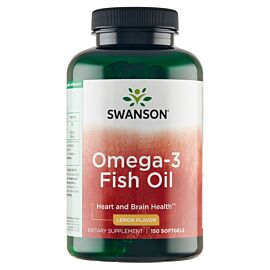 Swanson Omega-3 Smak cytrynowy Żelki, 150 szt.
