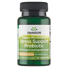 Swanson Happy Microbiome Stress Support Probiotic Kapsułki, 60 szt.